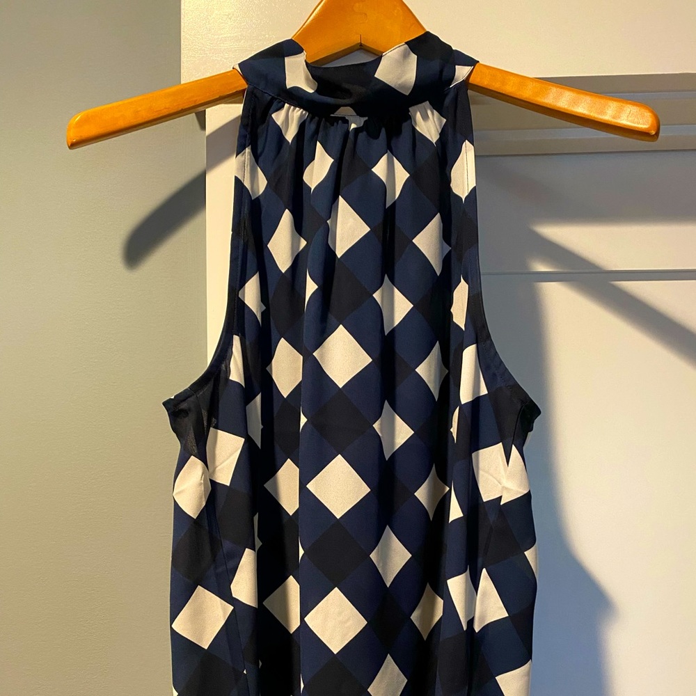 J Crew Halter Tie Back Blouse